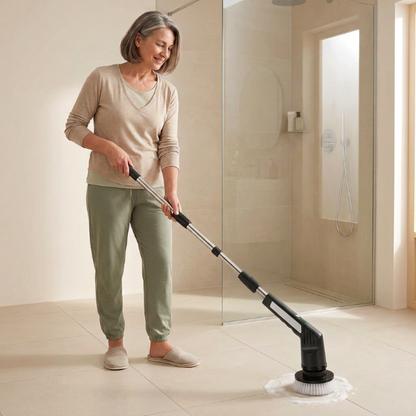 brosse électrique sol PowerScrub nettoie salle de bain sans effort