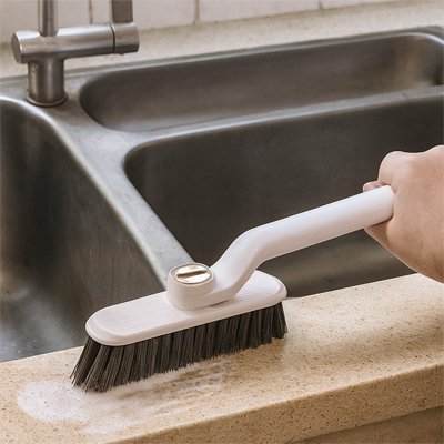 Brosse nettoyage carrelage blanc poils ultra résistants