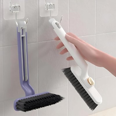 brosse nettoyage carrelage violet et blanc hygiénique