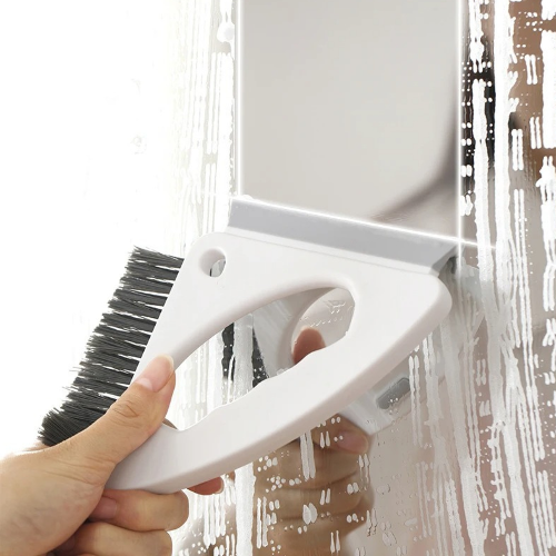 brosse nettoyage joint carrelage MultiClean Surfaces avec racleau
