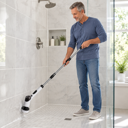 Brosse nettoyage rotative sans Fil 9 têtes nettoie sans douleur