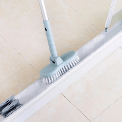 nettoyage efficace rainure fenêtre avec brosse pour nettoyage carrelage