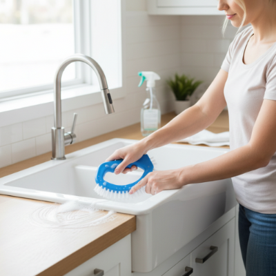 brosse pour nettoyer les joints de carrelage pour evier ErgoPro