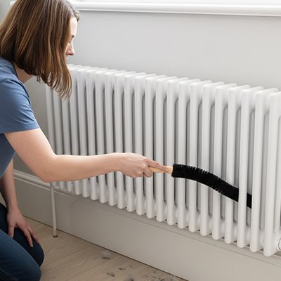 Brosse pour radiateur Nettoyage lamelles poussiere