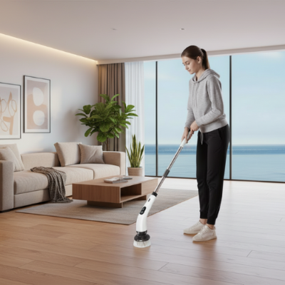 brosse rotative pour carrelage ErgoClean7 nettoyage salon