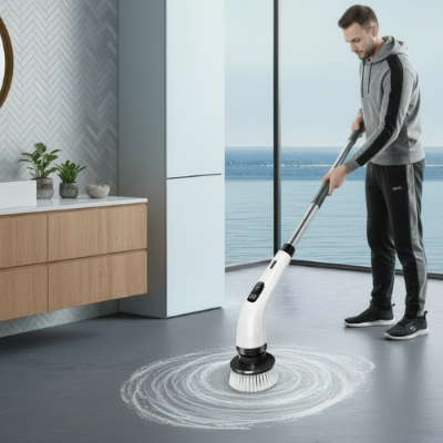 brosse rotative pour carrelage ErgoClean7 sans douleur