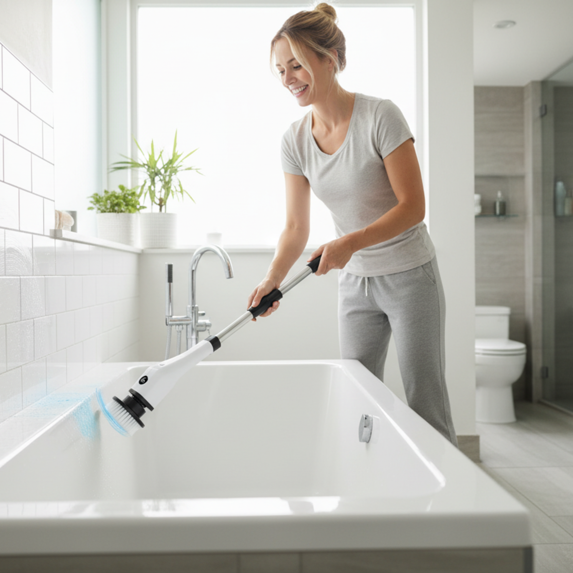 brosse rotative pour nettoyage carrelage interieur 7 Embouts sans perdre du temps