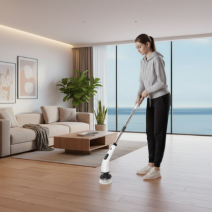 brosse rotative pour sol ErgoClean7 nettoyage salon