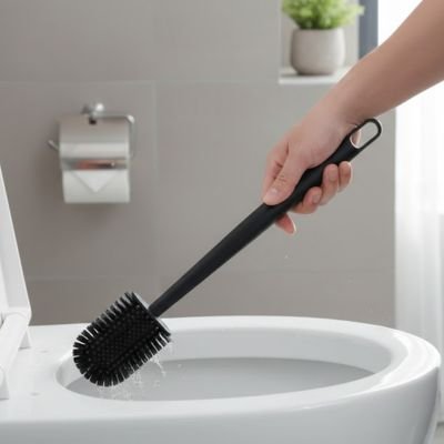 Brosse toilette silicone Tête Remplaçable poignée antidérapante