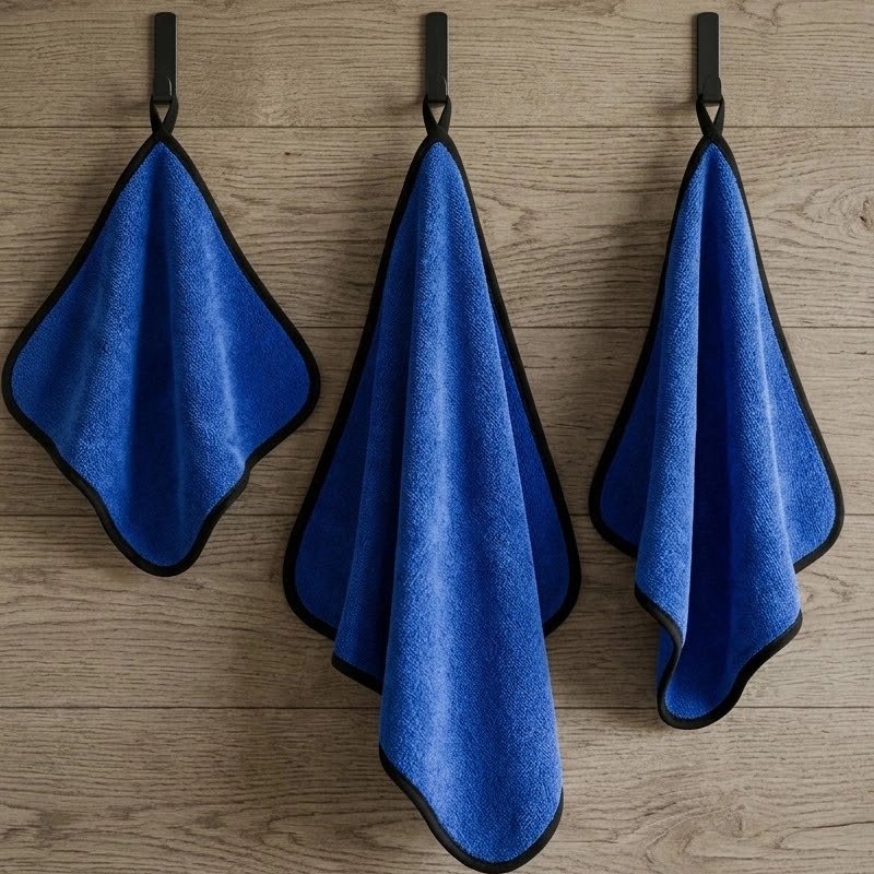 Chiffon microfibre bleu Ultra-Absorbant