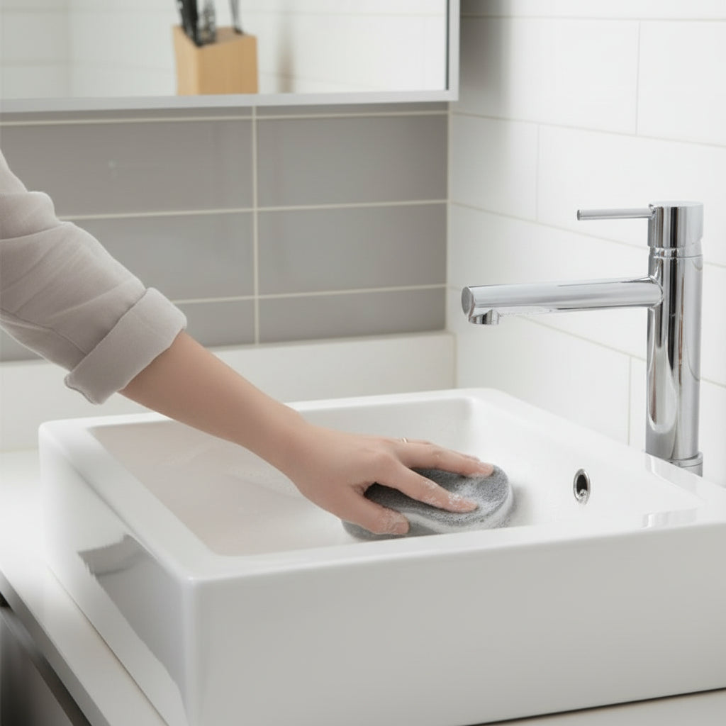 eponge magic Ecologique Durable lavabo