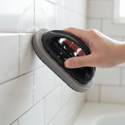eponge magique CleanPro nettoie mur carrelé