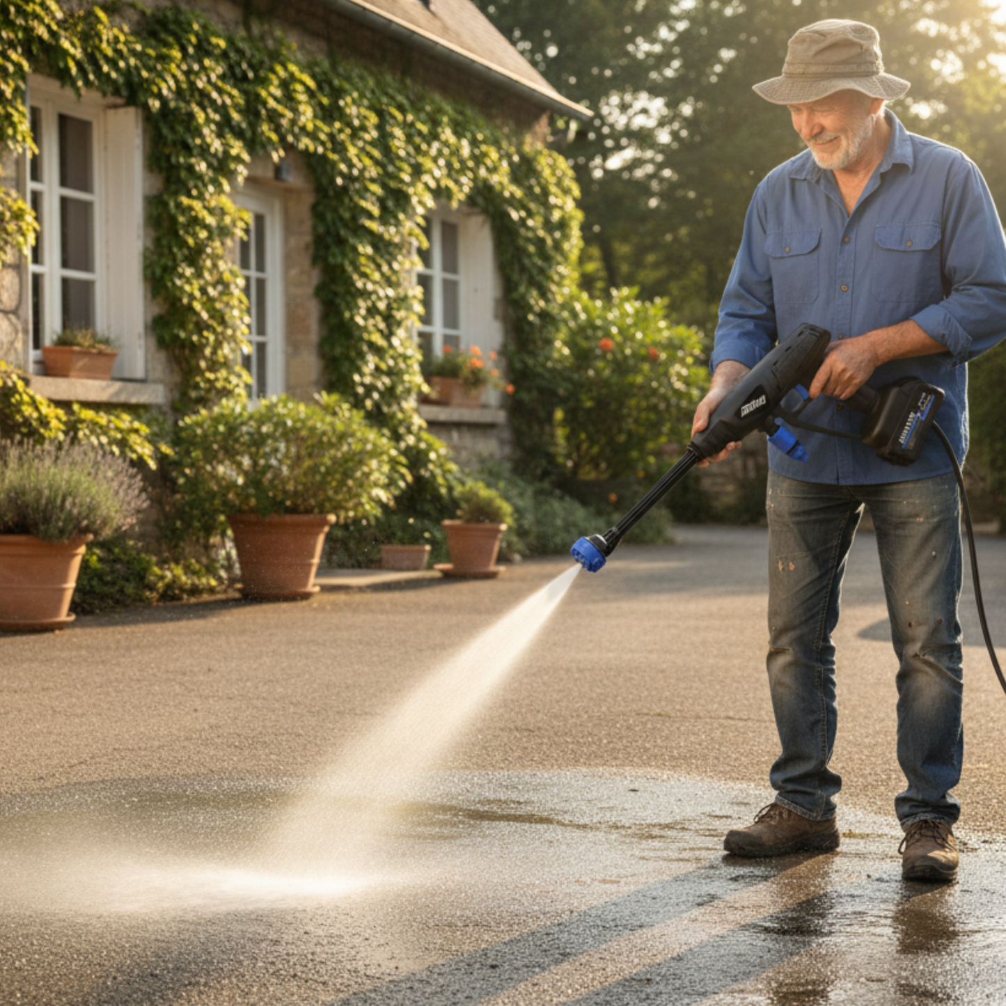 hydro jet nettoyeur haute pression Sans fil 26 bars l'allée