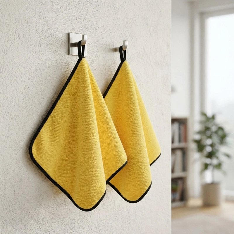 Lingette microfibre jaune