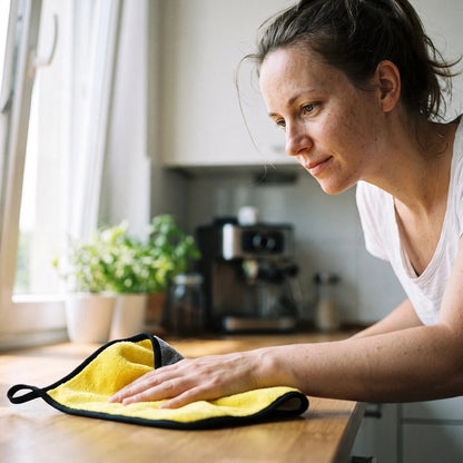 Lingette microfibre nettoie plan de travail