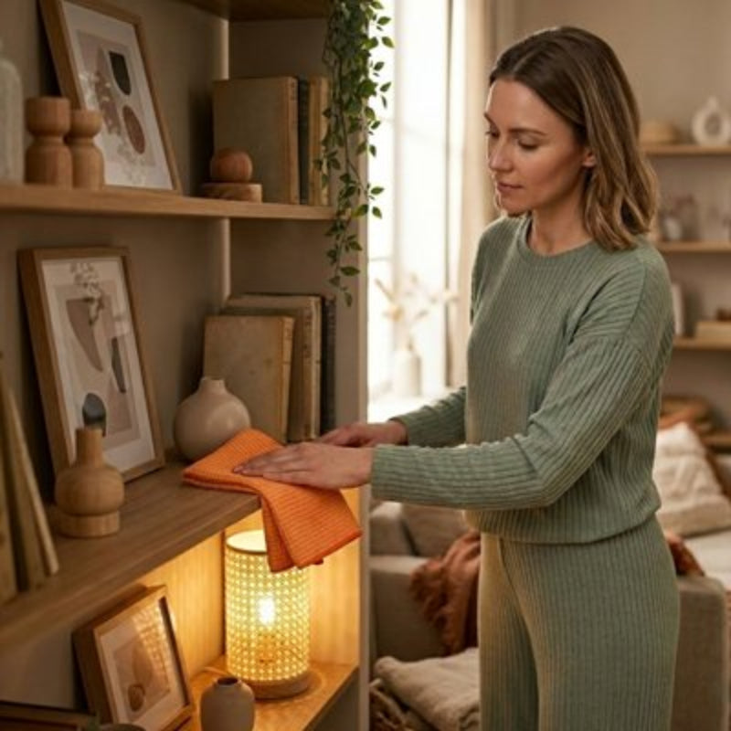 Microfibre vitre gaufré orange