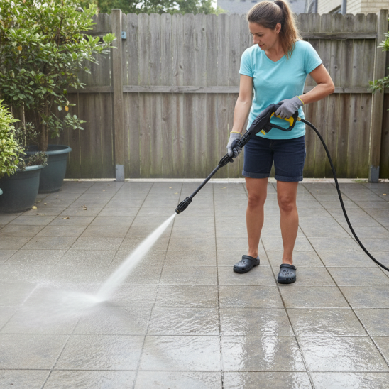 mini nettoyeur haute pression portable 140 bars nettoie terrasse
