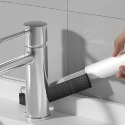 nettoyage derriere robinet avec brosse à joint Anti Moisissure