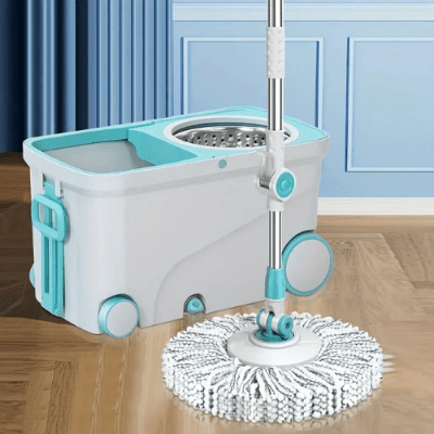 nettoyage salon seau et serpillère