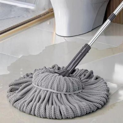 nettoyage sol toilette balai espagnol gris