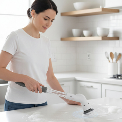 nettoyage surface avec brosse rotative pour carrelage ProClean