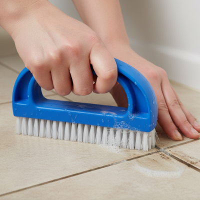 nettoyer sol avec brosse nettoyage joint carrelage ErgonomiPro