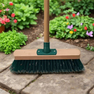 nettoyer sol jardin balai cantonnier