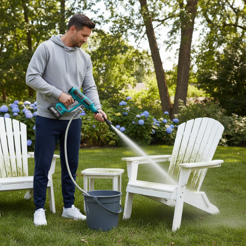 nettoyeur  haut pression sans fil PowerFlex 220 nettoyer salete meuble jardin rapidement