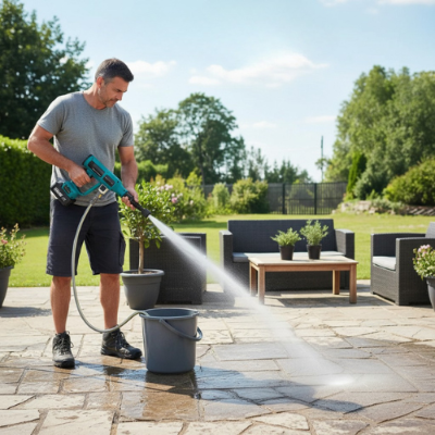 nettoyeur haut pression sans fil PowerFlex 220 nettoyer terrasse sans effort