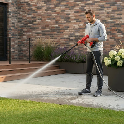 nettoyeur haute pression portable PowerWash 200 pour enlever saleté terrasse