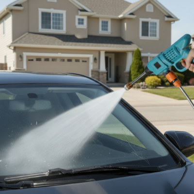 nettoyeur haute pression portable PowerWash pour nettoyer délicatement voiture