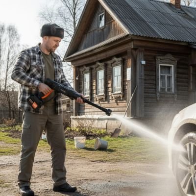 Nettoyeur haute pression sans fil PowerFlex nettoyage voiture efficace