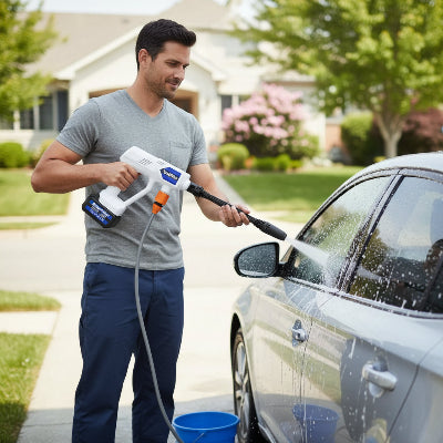 nettoyeur haute pression sans fil puissant ecostream nettoie voiture plus rapidement