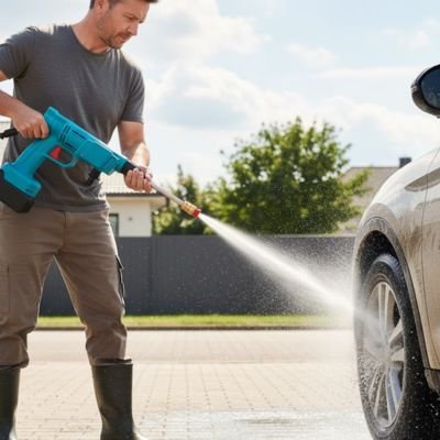 nettoyeur haute pression sans fil PowerFlerx nettoyage voiture sans effort