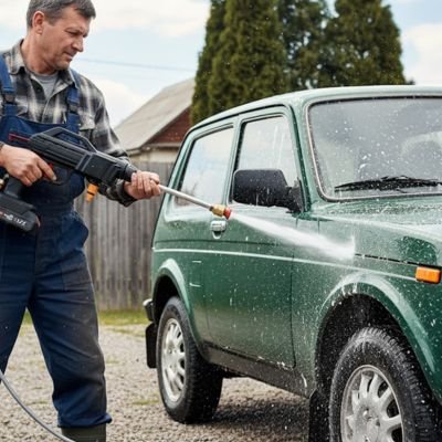 nettoyage confortable avec nettoyeur haute pression sans fil puissancemax léger