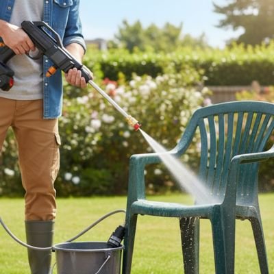 nettoyage polyvalent avec nettoyeur haute pression sans fil puissancemax