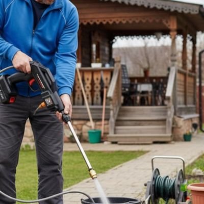 Nettoyeur haute pression sans fil puissancemax avec système d'aspiration autonome