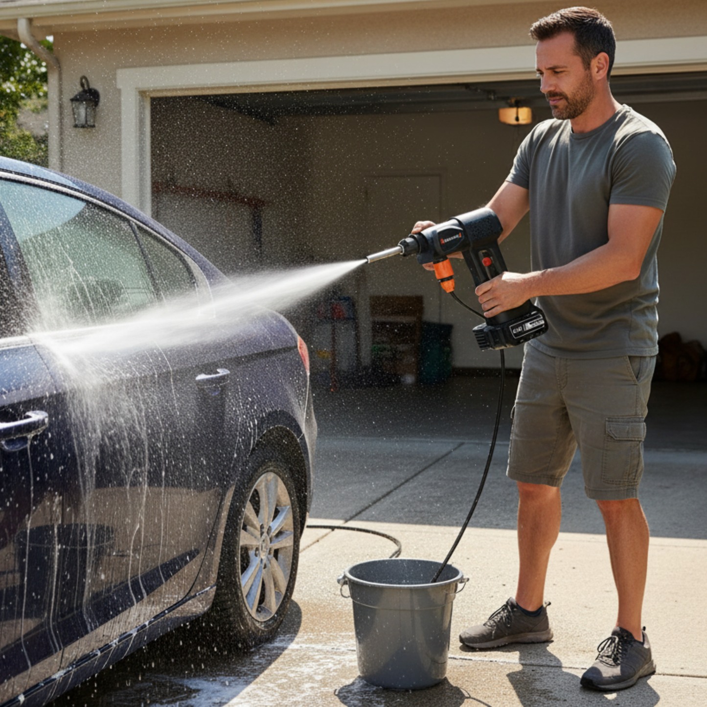 nettoyeur hydrojet sans fil 30BAR Autonome voiture