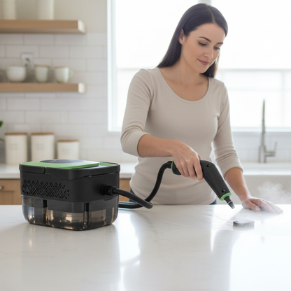 nettoyeur vapeur a main Antibacterien vert 
