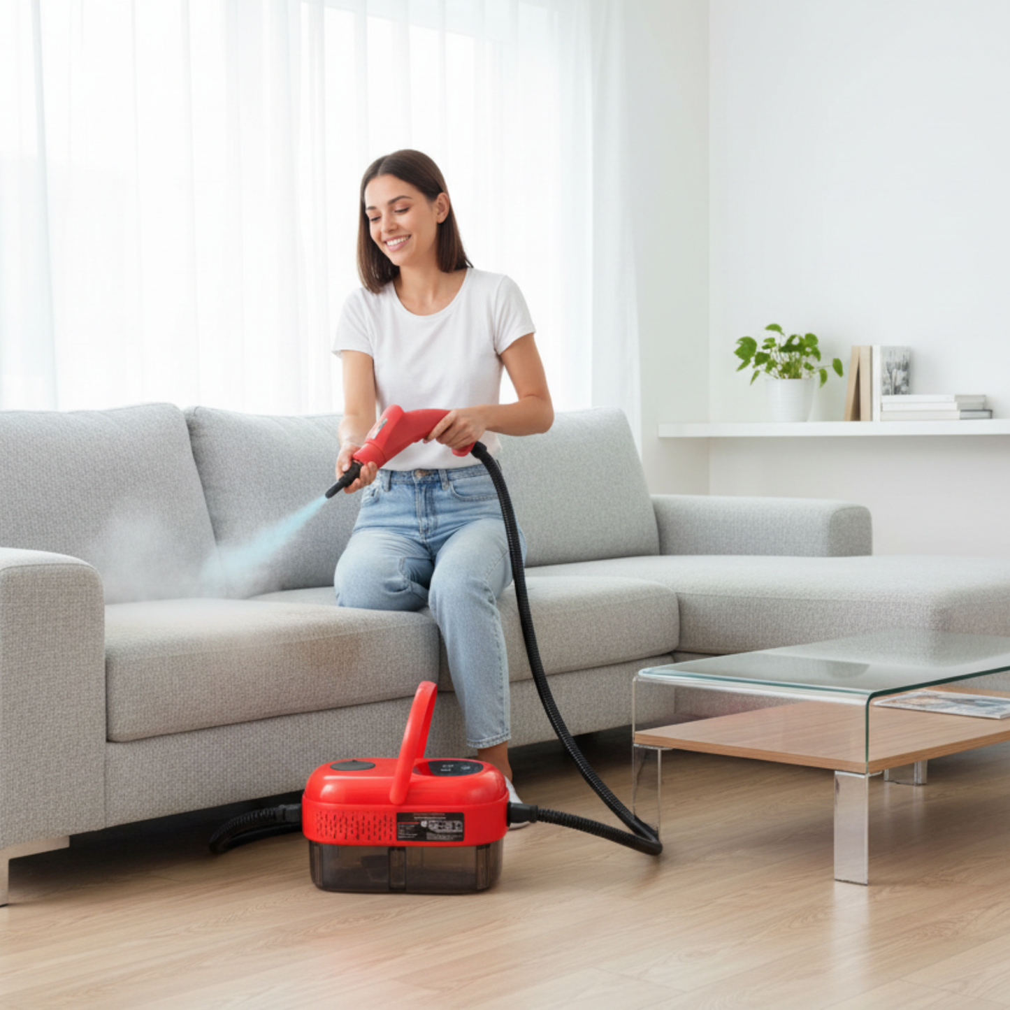nettoyeur vapeur main ExpressClean canapé 