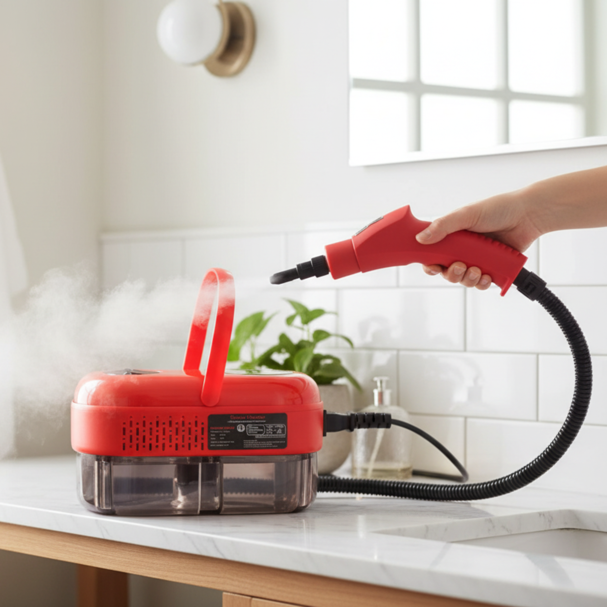 nettoyeur vapeur main ExpressClean salle de bain 