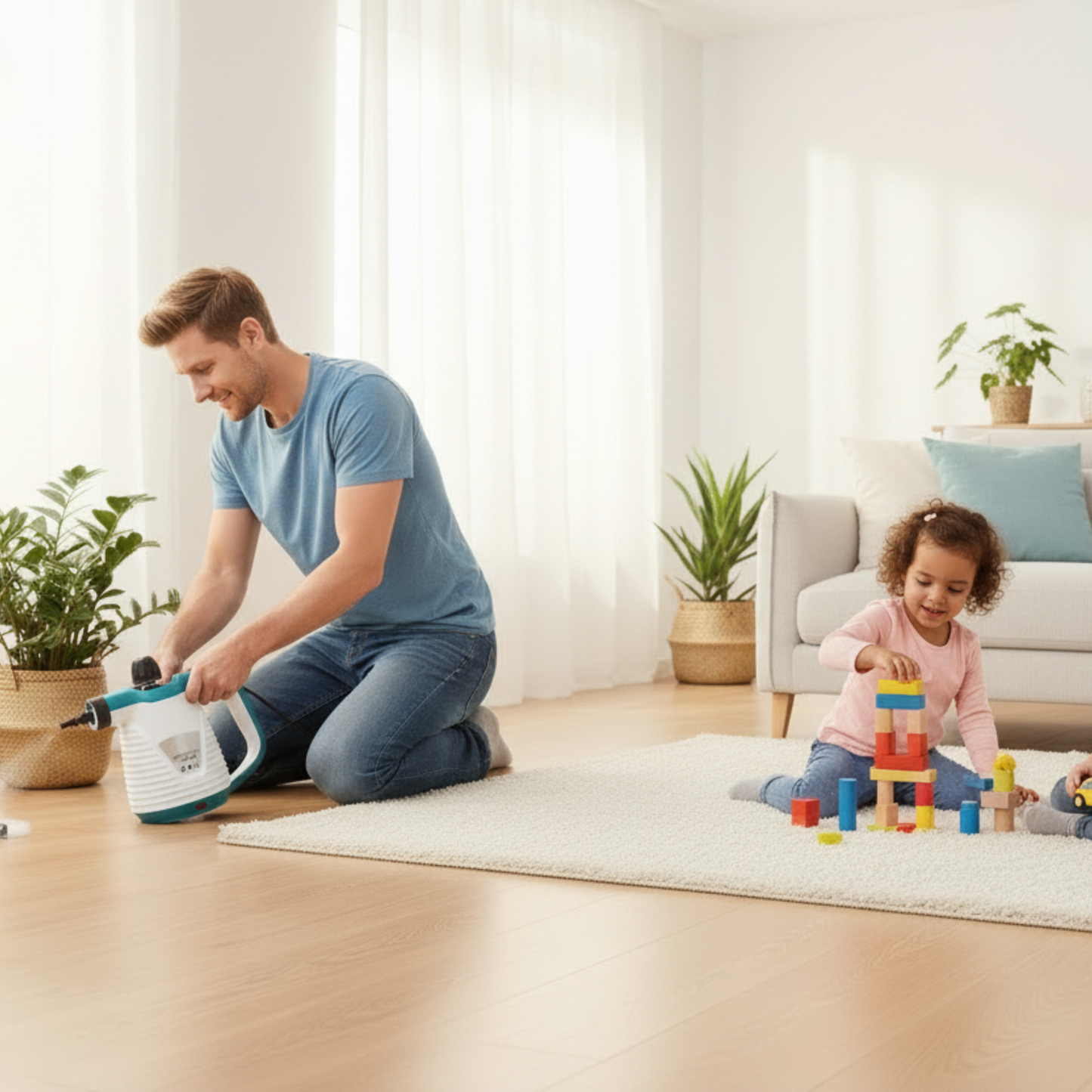 nettoyeur vapeur portable CleanExpress sol