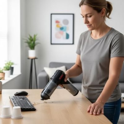 Petit aspirateur sans fil bureau