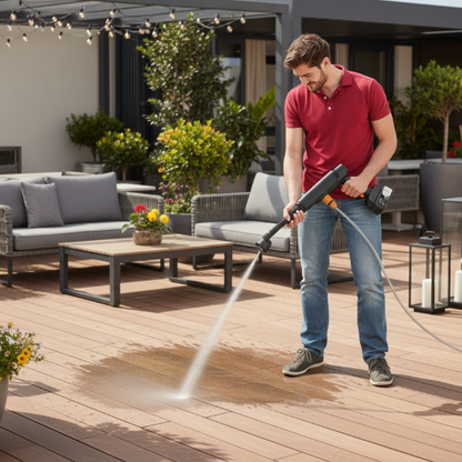 pistolet de lavage Sans fil 35 bars terrase