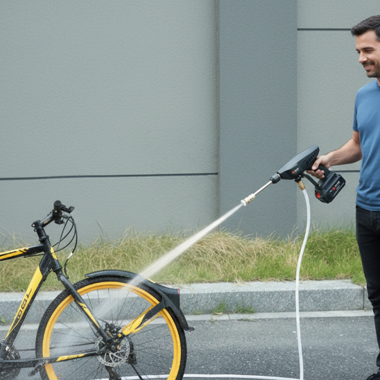 pistolet électrique domestique à haute pression Sans fil 60 bars vélo