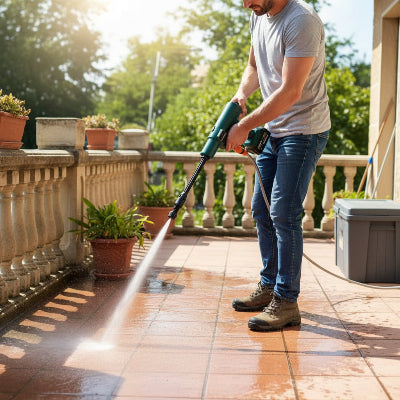 pistolet haute pression sans fil FlkPower nettoyage rapide sol terrasse