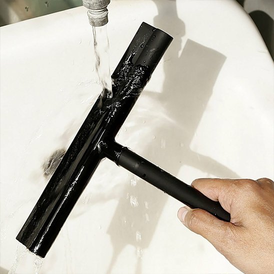 Raclette vitre silicone grattoir nettoyage facile à l'eau
