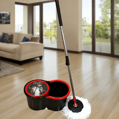 laver salon seau et balai essoreur professionnel noir