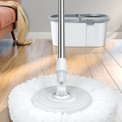 nettoyer sol parquet seau et balai essoreur professionnel
