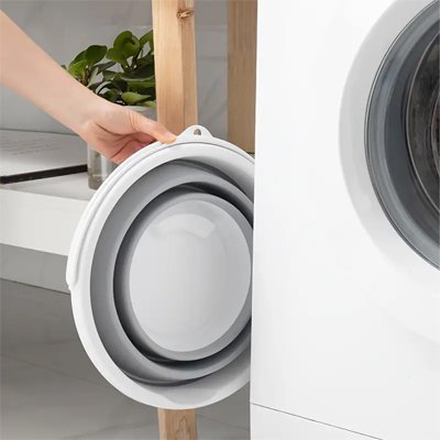 range seau derrière machine à laver